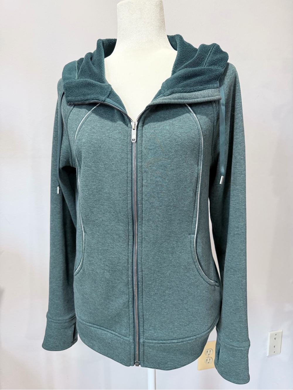 lululemon athletica Teal Full-Zip Hoodie Jacket